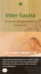 Mobile Screenshot of inter-sauna.be