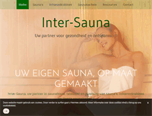 Tablet Screenshot of inter-sauna.be